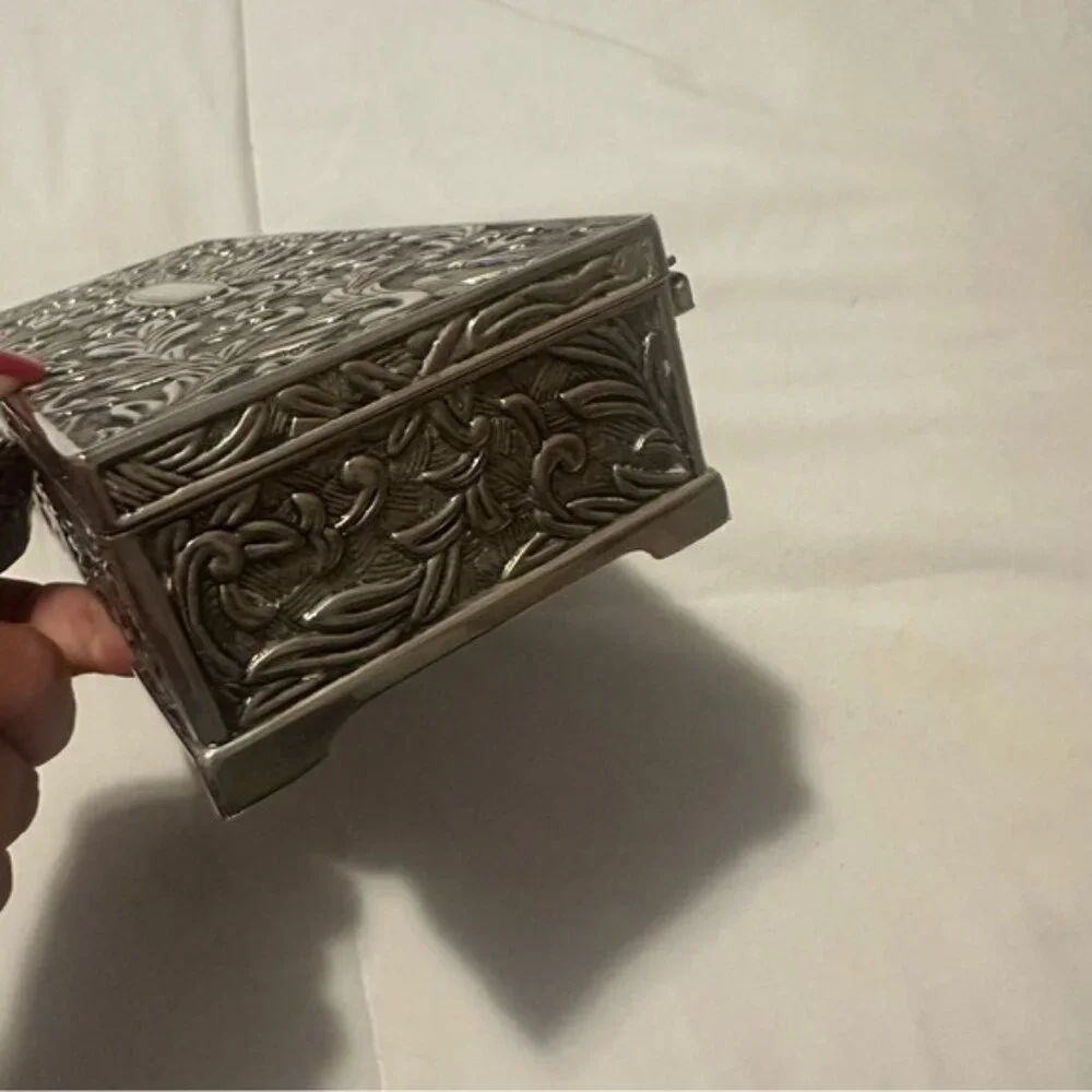 Vtg Godinger Silver 1992 Velvet-Lined Jewelry Box 9x4x2 | Quiet Luxury Decor - Picture 6 of 12